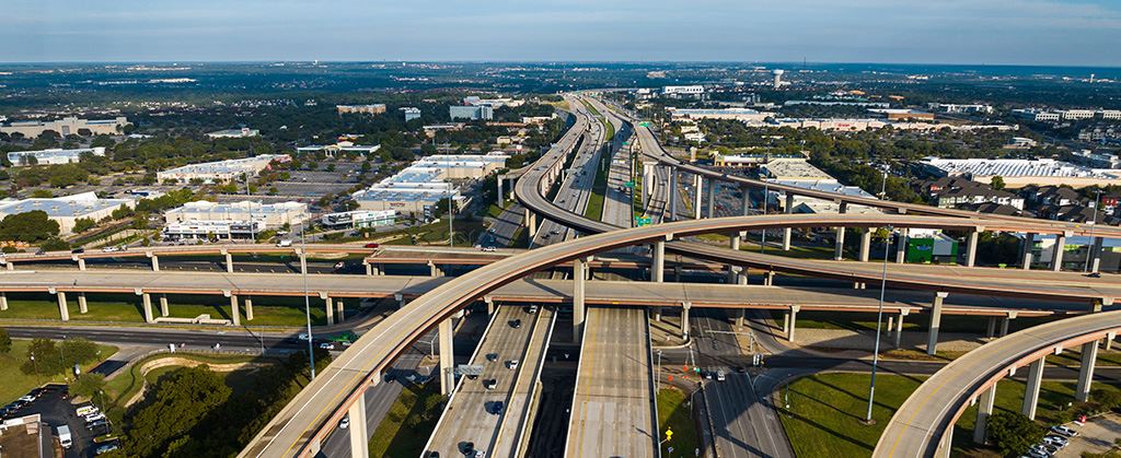 Aerial view of Cedar Park, TX